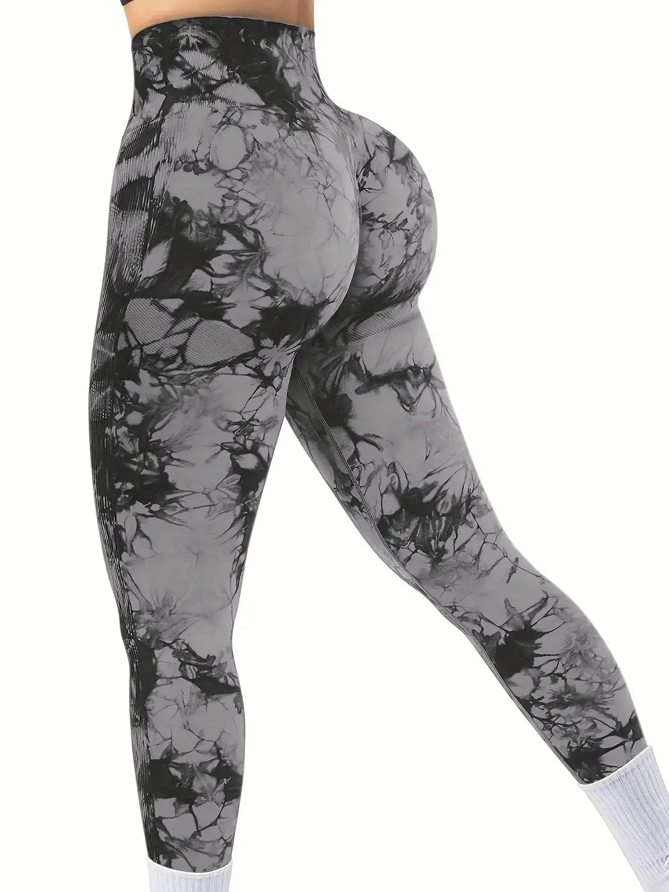 Women's Tie-Dye Seamless Peach Butt High Waist Butt Pants Stretch Fitness Yoga Pants